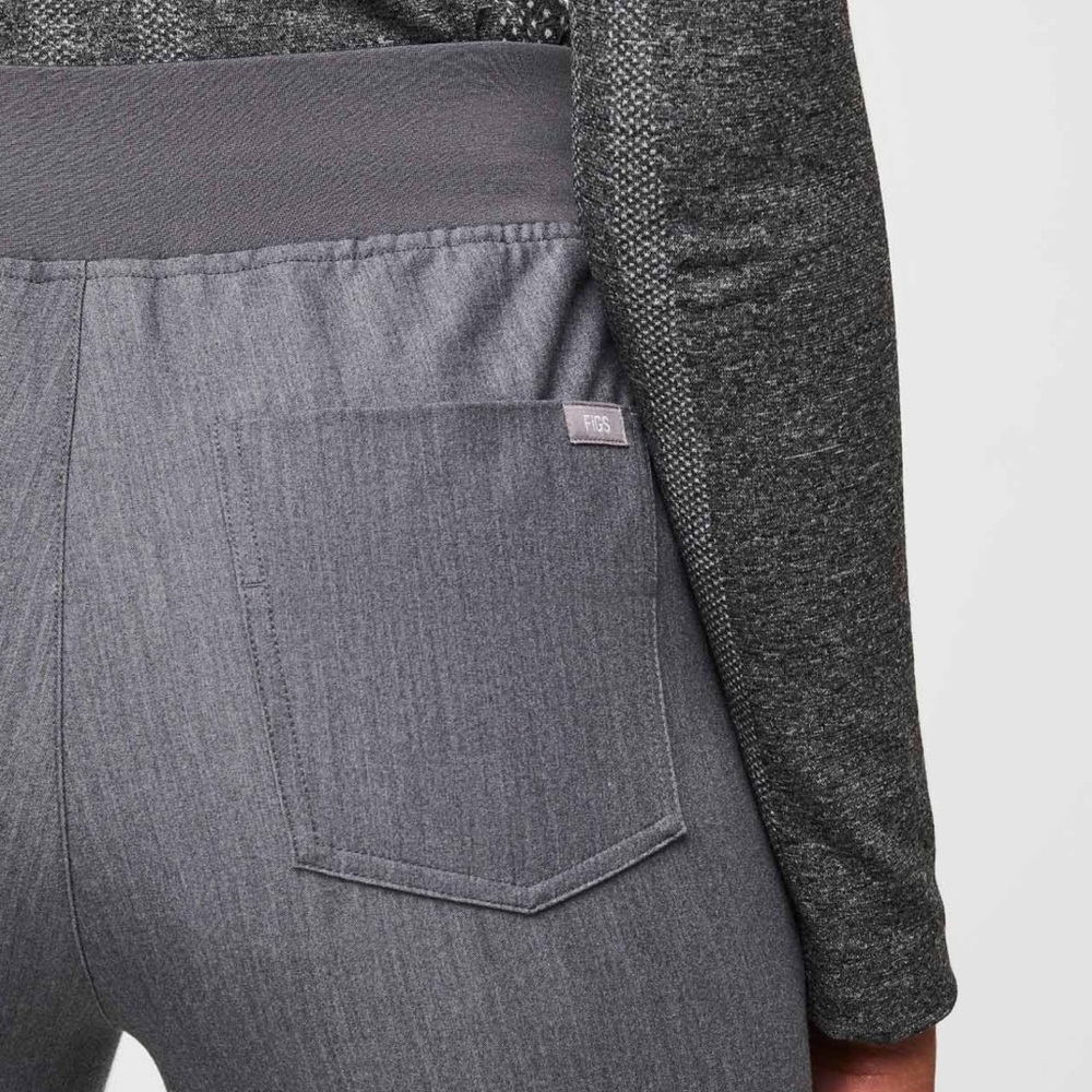 FIGS 🩶GRAPHITE🩶 High Waisted Zamora™ Jogger Scrub Pants - Picture 6 of 7